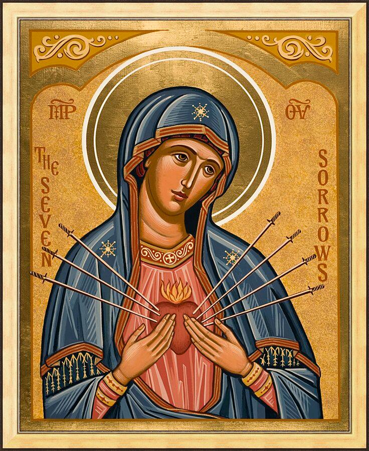 Traditional depiction of the Seven Sorrows.