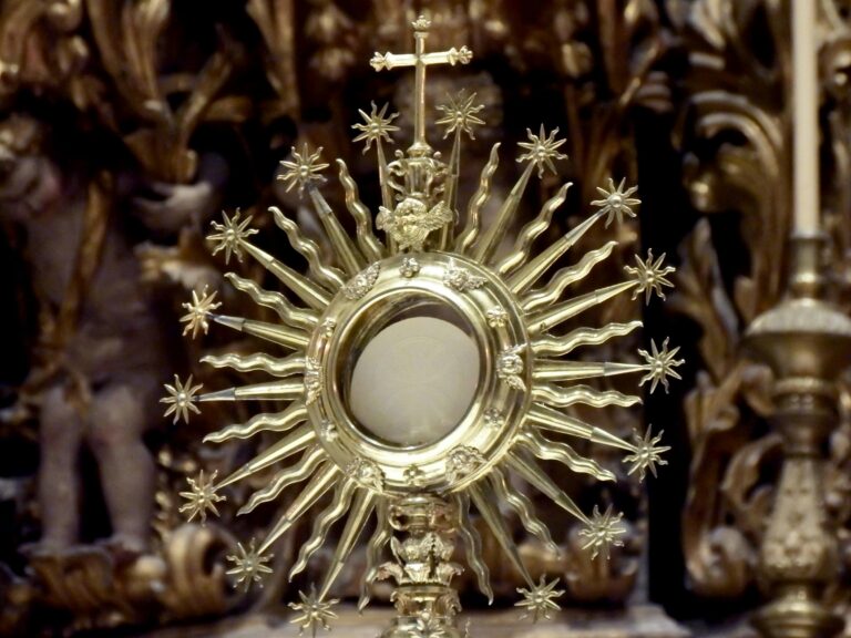 A high-quality image of a golden Monstrance